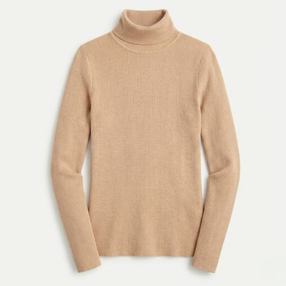 Long-Sleeve Ribbed Turtleneck